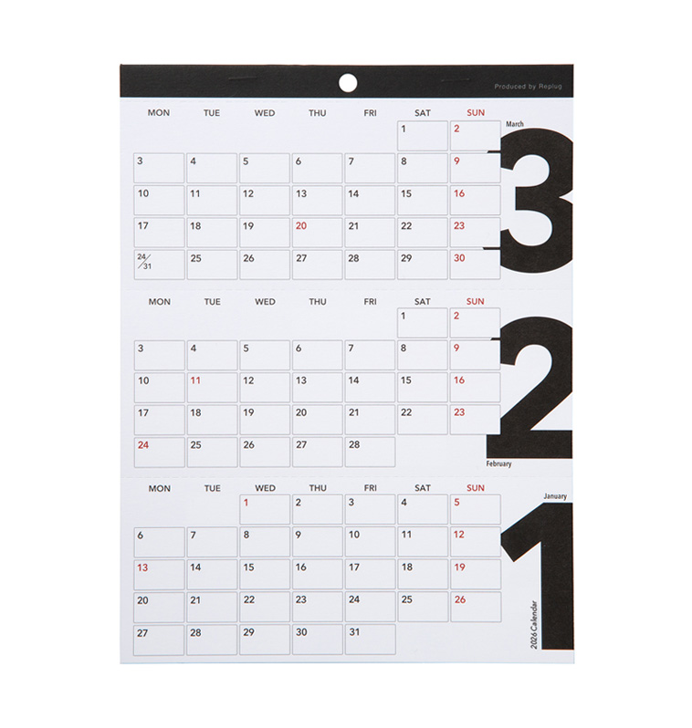 ３’s スリーズカレンダー