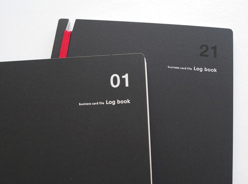 〈名入れ〉名刺ファイルLogbook【黒】
