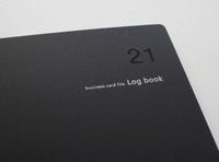 〈名入れ〉名刺ファイルLogbook【黒】