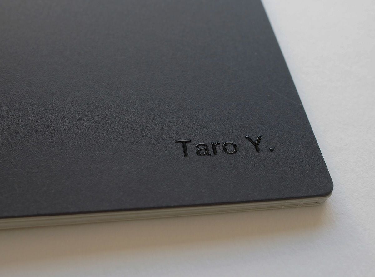 〈名入れ〉名刺ファイルLogbook【黒】