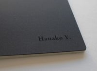 〈名入れ〉名刺ファイルLogbook【黒】