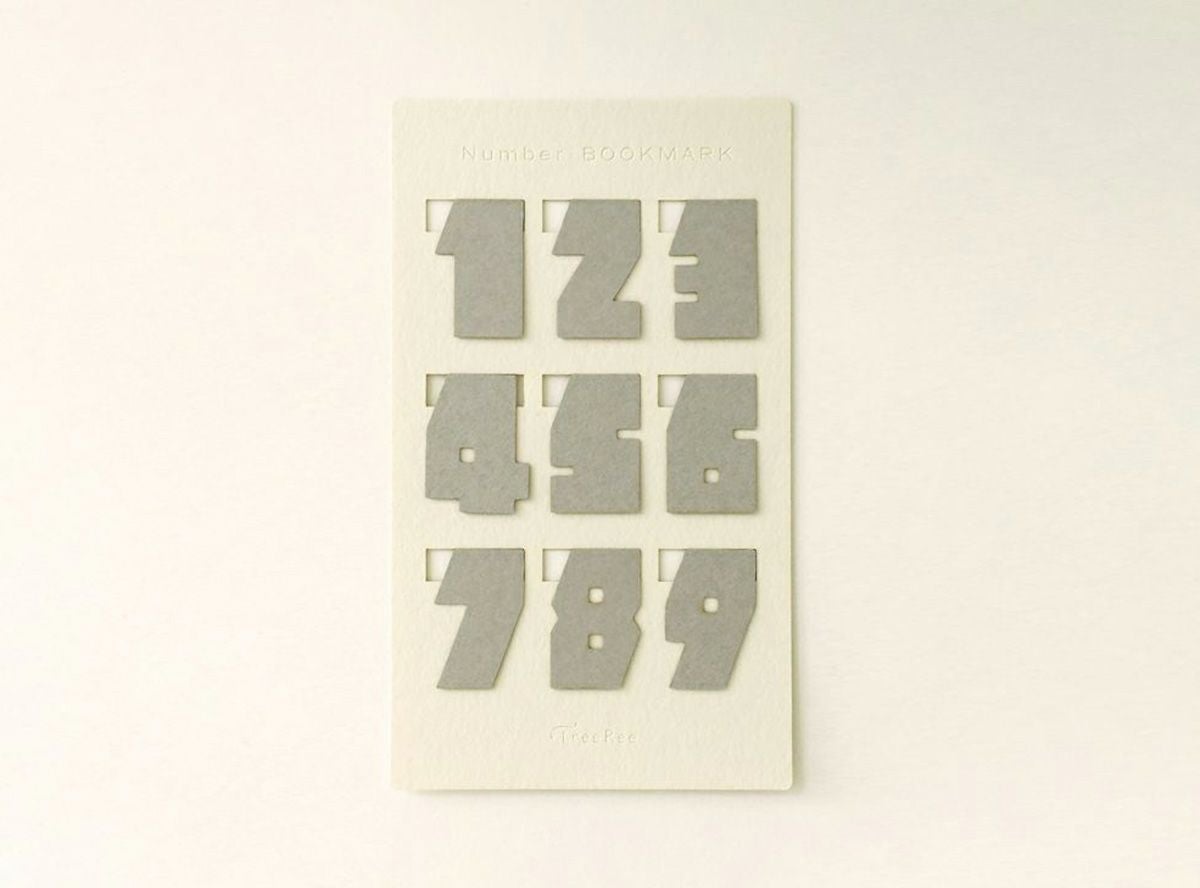 Number BOOKMARK/グレー