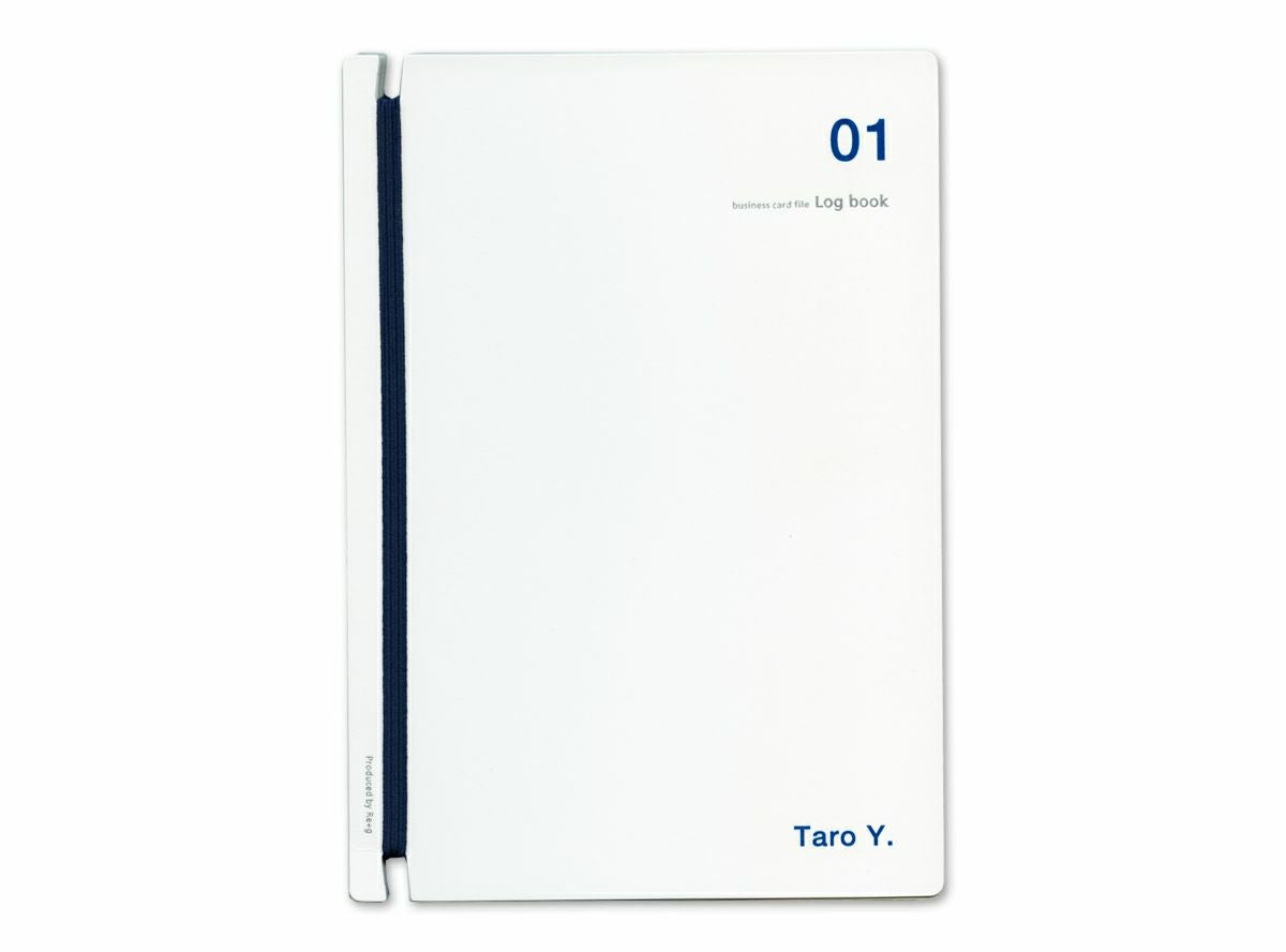 〈名入れ〉名刺ファイルLogbook【白】