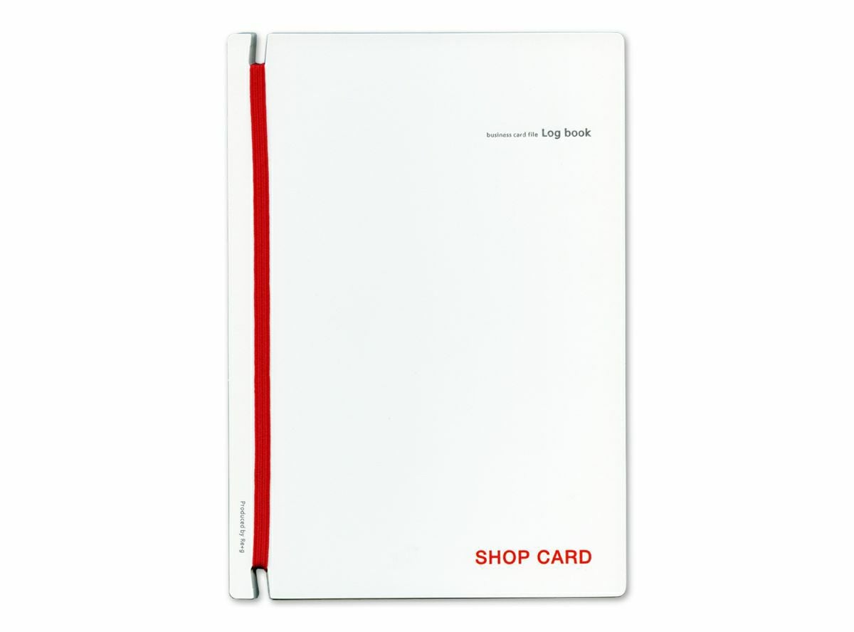 〈名入れ〉名刺ファイルLogbook【白】