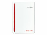 〈名入れ〉名刺ファイルLogbook【白】