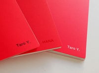 〈名入れ〉名刺ファイル Log book【赤】