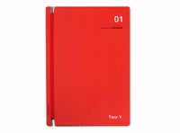 〈名入れ〉名刺ファイル Log book【赤】