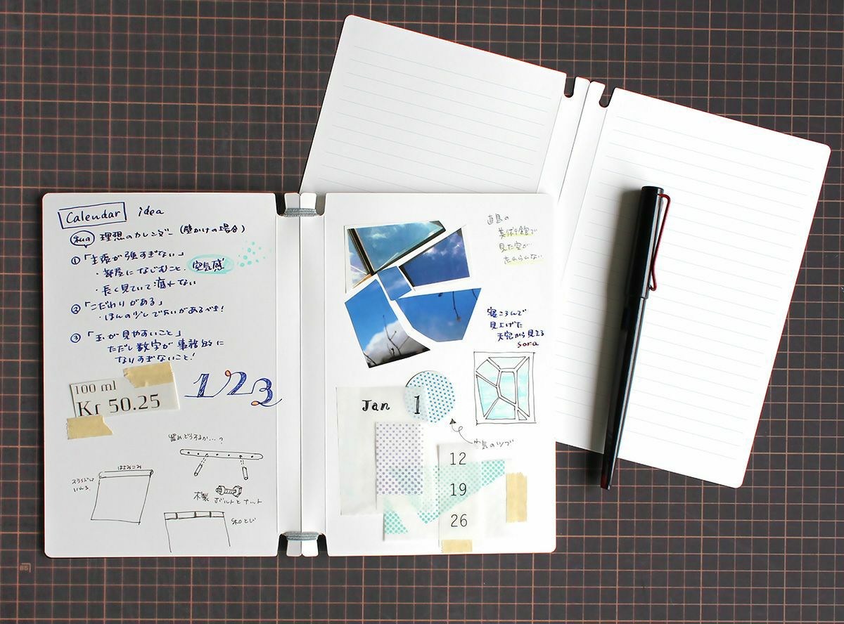 スクラップブック Sara book 破れにくく、折れにくい。とてもタフなノートです。