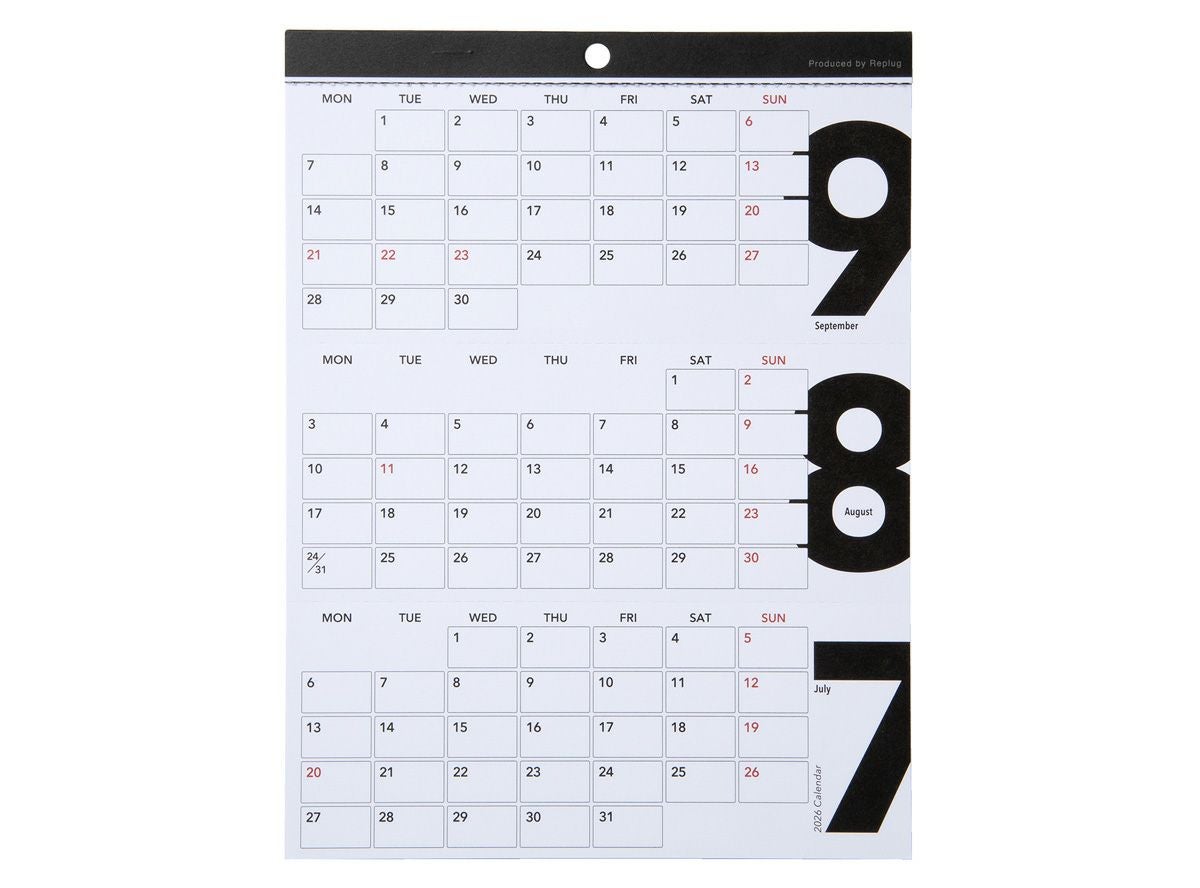 まとめ買いセット＞3's Calendar（スリーズカレンダー）2026 x10セット