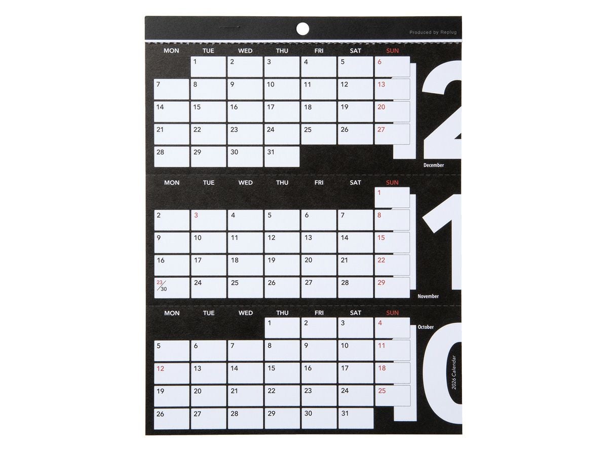 まとめ買いセット＞3's Calendar（スリーズカレンダー）2026 x10セット