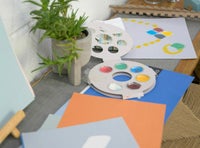 フィンガーペイントのお絵かき帳とゆび絵の具セット アトリエ ミオ